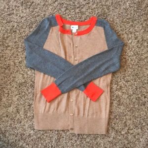 Color blocked cardigan